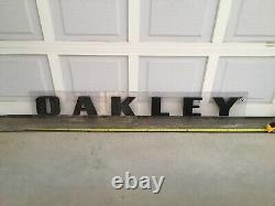 RARE HUGE 66 OAKLEY STORE SIGN DISPLAY elite metal over bomb six bob zero