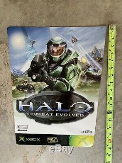 RARE Halo Combat Evolved (Xbox) Promotional Store Display Sign (Bungie Part No)