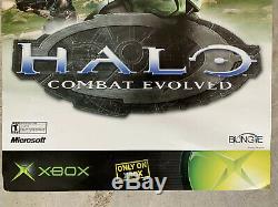 RARE Halo Combat Evolved (Xbox) Promotional Store Display Sign (Bungie Part No)