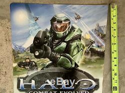 RARE Halo Combat Evolved (Xbox) Promotional Store Display Sign (Bungie Part No)