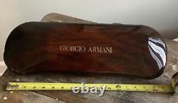 RARE LARGE GIORGIO ARMANI tortoise Case Sunglasses 7.5 STORE DISPLAY Sign Adv