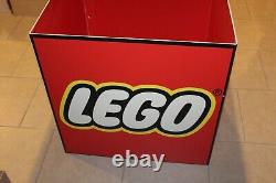 RARE Lego Toys R Us TRU Store Display Fixture Sign Cube 28x28 Advertising HTF