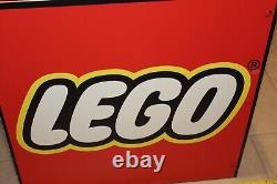 RARE Lego Toys R Us TRU Store Display Fixture Sign Cube 28x28 Advertising HTF