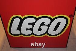 RARE Lego Toys R Us TRU Store Display Fixture Sign Cube 28x28 Advertising HTF