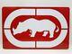 RARE Marc Ecko Rhino Logo Red & White Retail Store Display Metal Sign 17 x 11
