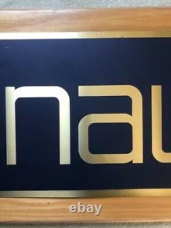 RARE Nautica Department Store 36 Solid Wood Sign! Display advertising fixture