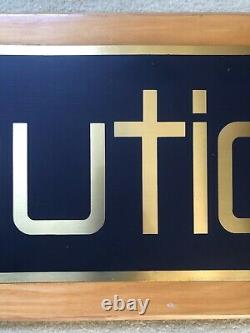 RARE Nautica Department Store 36 Solid Wood Sign! Display advertising fixture