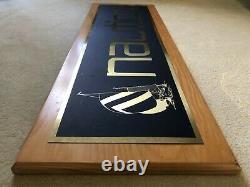 RARE Nautica Department Store 36 Solid Wood Sign! Display advertising fixture