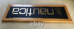 RARE Nautica Department Store 36 Solid Wood Sign! Display advertising fixture