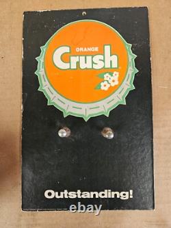 RARE Orange Crush Bottle Cap Sign Store Display Gas Station General Store