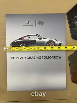 RARE Tag Heuer Porsche Carrera Chrono Watch Dealer Store Counter Display 3 Signs