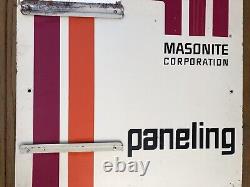 RARE VINTAGE MASONITE CORPORATION PANELING DEALER STORE DISPLAY SIGN 30x28