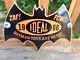 RARE VINTAGE PORCELAIN 1966 IDEAL BATMAN TOYS ARE HERE DISPLAY SIGN Toy Store DC