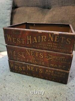 RARE VINTAGE West Beach Hairnet Countertop Advertising Display