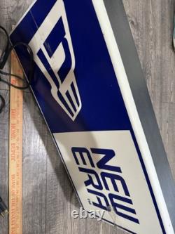 RARE VTG NEW ERA FITTED Hats Hanging Light Lamp Sign Foot Locker Store DISPLAY