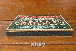 RARE Vintage 1984 Think Big NYC Giant Box of Rosebud Matches Cigar Store Display