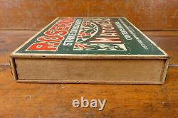 RARE Vintage 1984 Think Big NYC Giant Box of Rosebud Matches Cigar Store Display