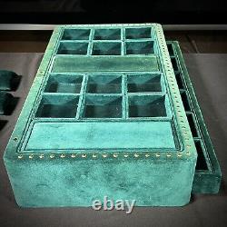 RARE Vintage 6-Row Gucci Store Display withDrawer + Brand Sign & 2-box Side Piece