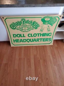 RARE Vintage CABBAGE PATCH KIDS Store Display Double Sided Sign Headquarters