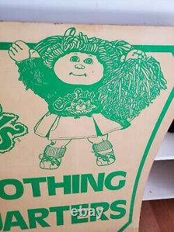 RARE Vintage CABBAGE PATCH KIDS Store Display Double Sided Sign Headquarters