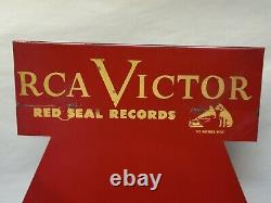 RCA Victor 78/33 rpm Red Seal RECORD STORE DISPLAY vtg Metal Sign Rack 10or 12