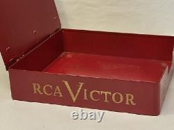 RCA Victor 78/33 rpm Red Seal RECORD STORE DISPLAY vtg Metal Sign Rack 10or 12