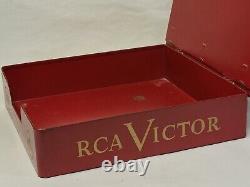 RCA Victor 78/33 rpm Red Seal RECORD STORE DISPLAY vtg Metal Sign Rack 10or 12