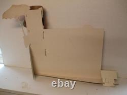 RED BALL 1960s Plyrons woman raincoat umbrella shoe store display sign splashin