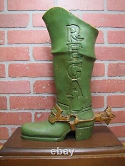 REGAL BOOTS WESTERN WEAR SHOE STORE DISPLAY Old Advertising Trade Sign