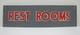 REST ROOMS Vintage Store Display Advertising Sign Diner Bar Pub Gas Station Shop