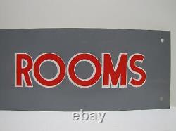 REST ROOMS Vintage Store Display Advertising Sign Diner Bar Pub Gas Station Shop