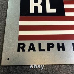 Ralph Lauren Polo Jean Advertising Big Sign Metal Display Department Store 34x27