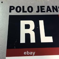 Ralph Lauren Polo Jean Advertising Big Sign Metal Display Department Store 34x27