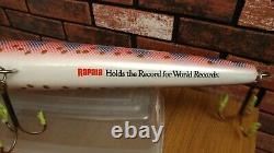 Rapala Large Fishing Lure Fish Store Display Sign Holds World Record 29 Long