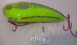 Rapala Large Holds World Record Fishing Neon Lure Store Display Sign 25 Long