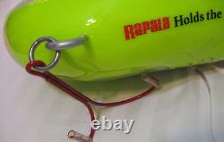 Rapala Large Holds World Record Fishing Neon Lure Store Display Sign 25 Long