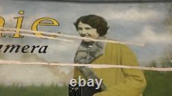 Rare 1930s Kodak BROWNIE CAMERA Cardboard Store DISPLAY Advertisement SIGN 22x30