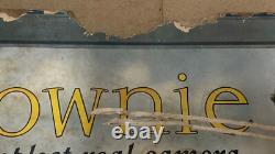 Rare 1930s Kodak BROWNIE CAMERA Cardboard Store DISPLAY Advertisement SIGN 22x30