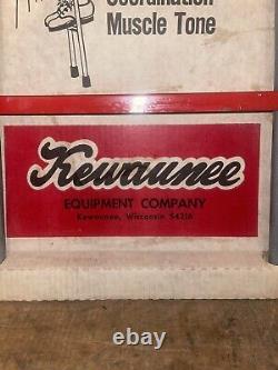 Rare 1950s Rok N Go exercise metal sign store display kewaunee wisconsin wi gas