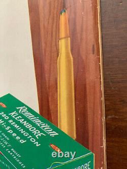 Rare 1956 Remington 280 Kleanbore Hi Speed Hanging Sign Store Display 10x11