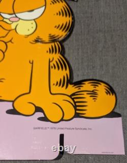 Rare 1987 Garfield Advertising Book Store Display Header, Swallows His Pride