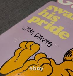 Rare 1987 Garfield Advertising Book Store Display Header, Swallows His Pride