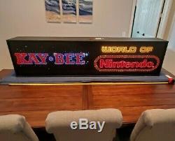 Rare 1990 Kay Bee World Of Nintendo Fiber Optic Store Sign Display M36c