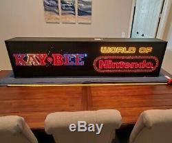 Rare 1990 Kay Bee World Of Nintendo Fiber Optic Store Sign Display M36c