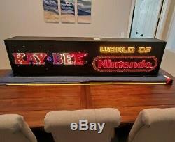 Rare 1990 Kay Bee World Of Nintendo Fiber Optic Store Sign Display M36c