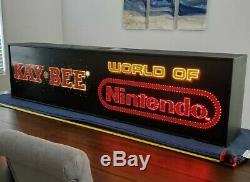 Rare 1990 Kay Bee World Of Nintendo Fiber Optic Store Sign Display M36c