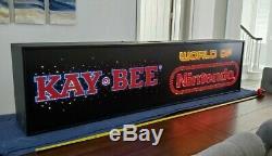 Rare 1990 Kay Bee World Of Nintendo Fiber Optic Store Sign Display M36c