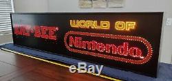 Rare 1990 Kay Bee World Of Nintendo Fiber Optic Store Sign Display M36c