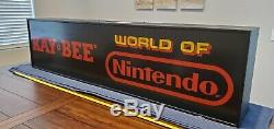 Rare 1990 Kay Bee World Of Nintendo Fiber Optic Store Sign Display M36c