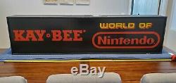 Rare 1990 Kay Bee World Of Nintendo Fiber Optic Store Sign Display M36c